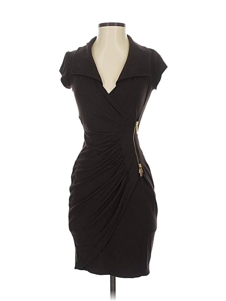 Pre-owned Caché Cocktail Dress In Black