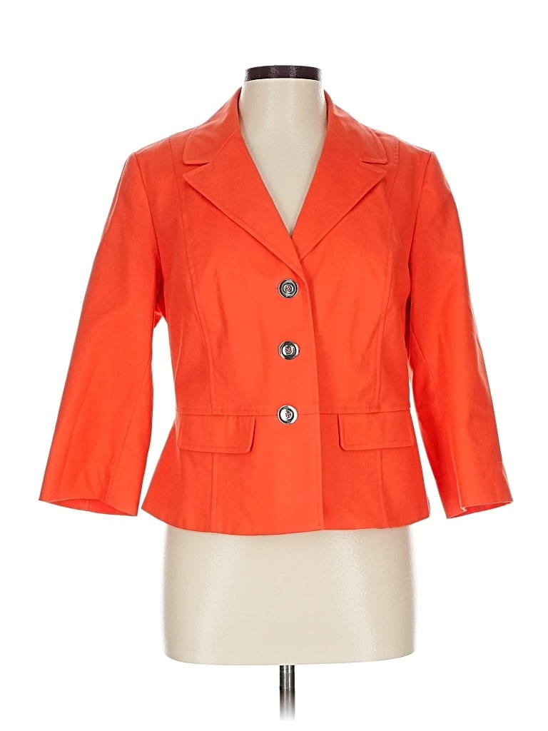 Pre-owned Rafaella Blazer Jacket In Orange