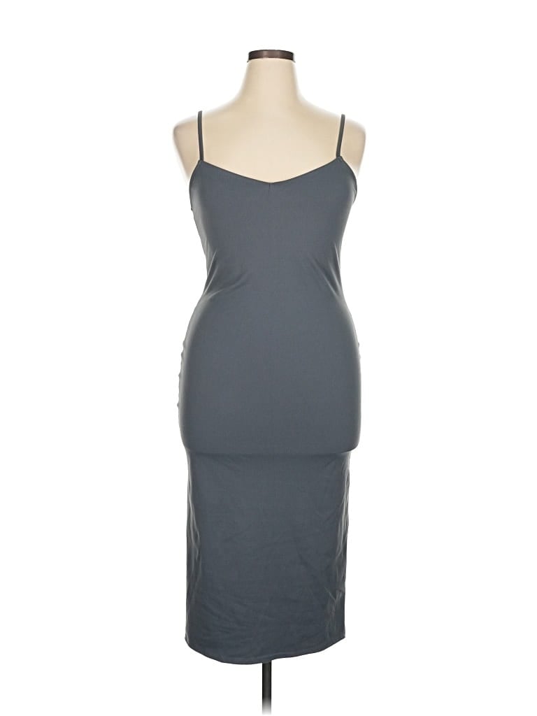 Pre-owned Derek Heart Cocktail Dress In Gray