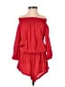 Raisins 100% Rayon Solid Red Romper Size S - photo 1