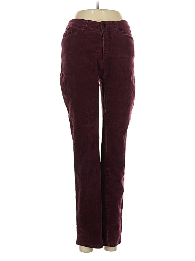 Pre-owned Charter Club Casual Pants In Burgundy