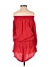 Raisins 100% Rayon Solid Red Romper Size S - photo 2