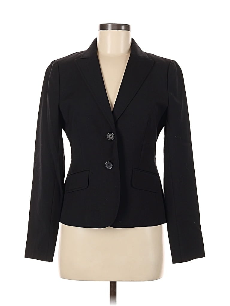 Pre-owned J.crew Factory Store Wool Blazer Jacket In Black