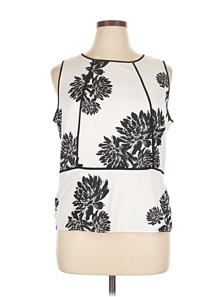 ANN TAYLOR FACTORY Pre-owned Sleeveless Blouse In White