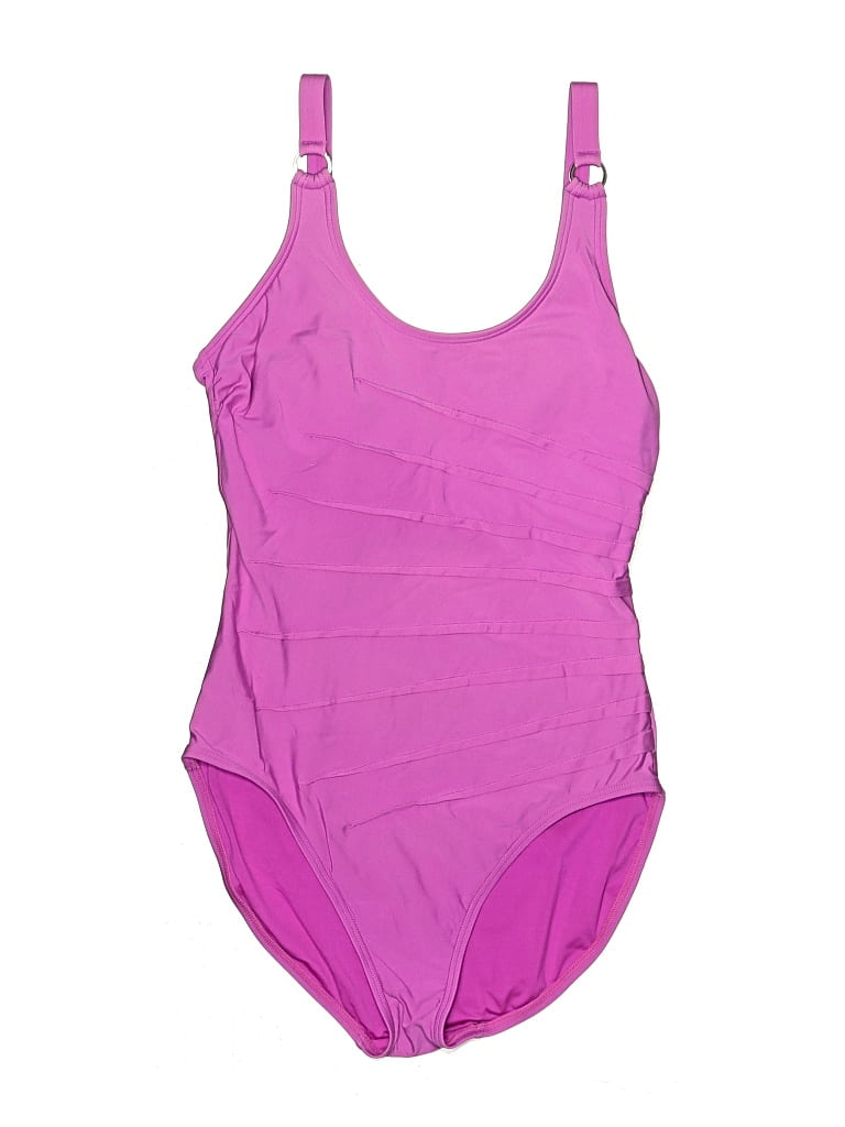 Pre-owned Calvin Klein One Piece Swimsuit In Purple