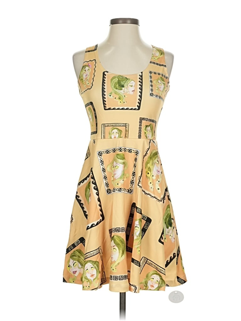 Pre-owned Assorted Brands Cocktail Dress In Yellow