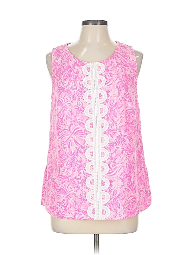 Pre-owned Lilly Pulitzer Sleeveless Blouse In Pink