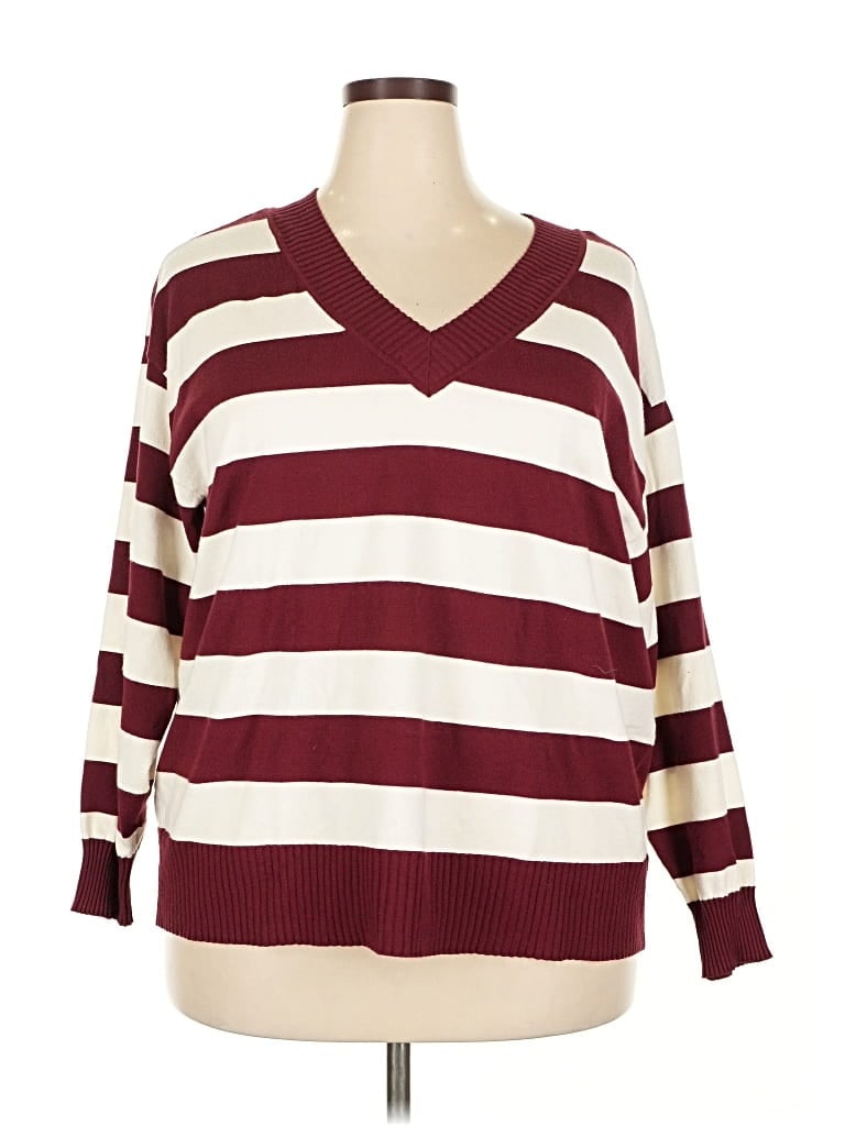 Lane Bryant Pullover Sweater In Animal Print