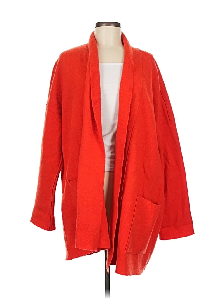Pre-owned Eileen Fisher Coat In Red