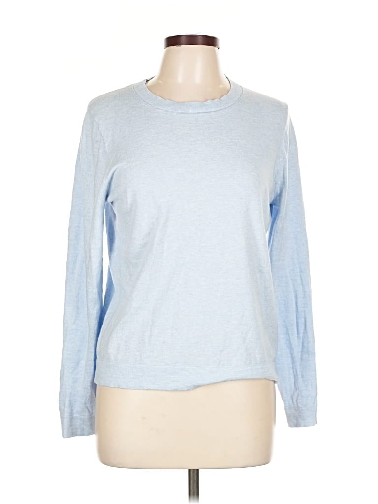 Pre-owned J.crew Factory Store Pullover Sweater In Blue