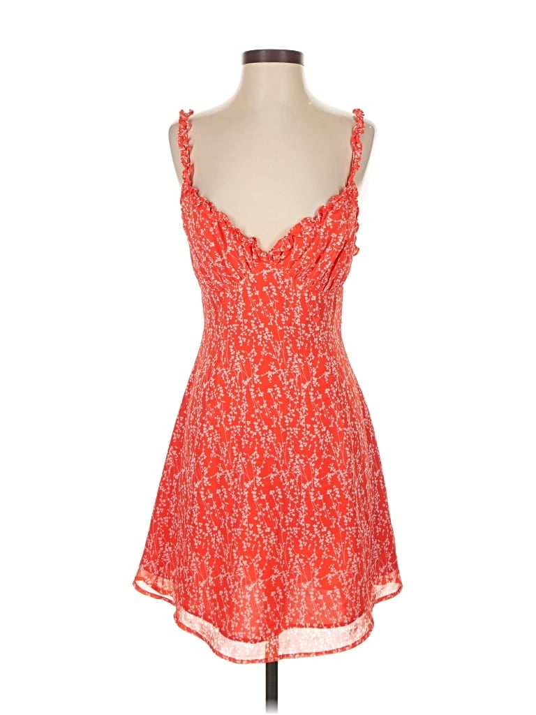Pre-owned Here Comes The Sun Cocktail Dress In Orange