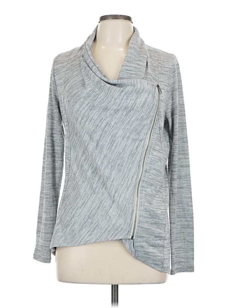 Pre-owned Hollister Cardigan Sweater In Gray