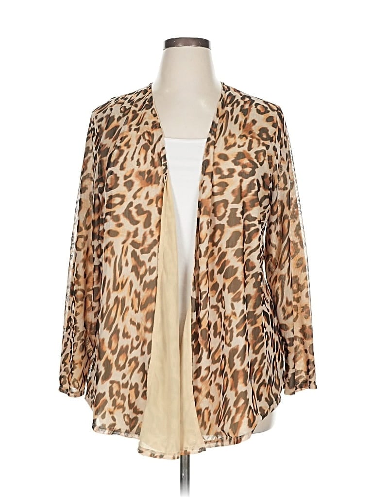 Pre-owned Chico's Cardigan Sweater In Brown