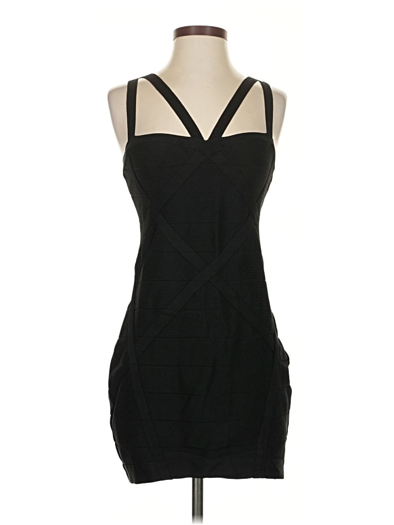 Pre-owned Bebe Cocktail Dress In Black