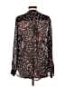 TWO by Vince Camuto 100% Polyester Black Long Sleeve Blouse Size L - photo 2