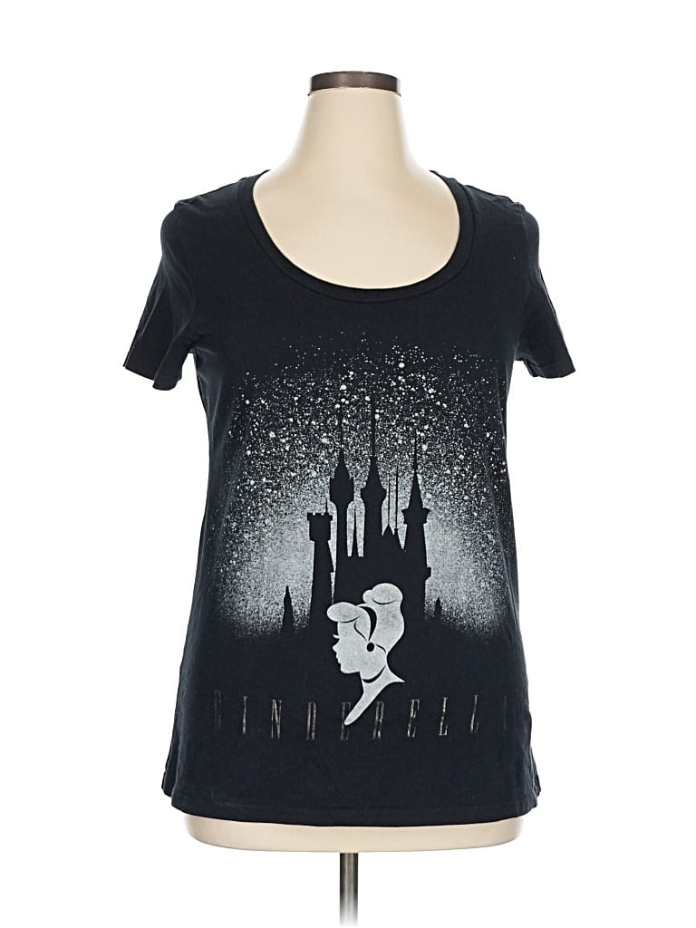 Pre-owned Disney Short Sleeve T-shirt In Black