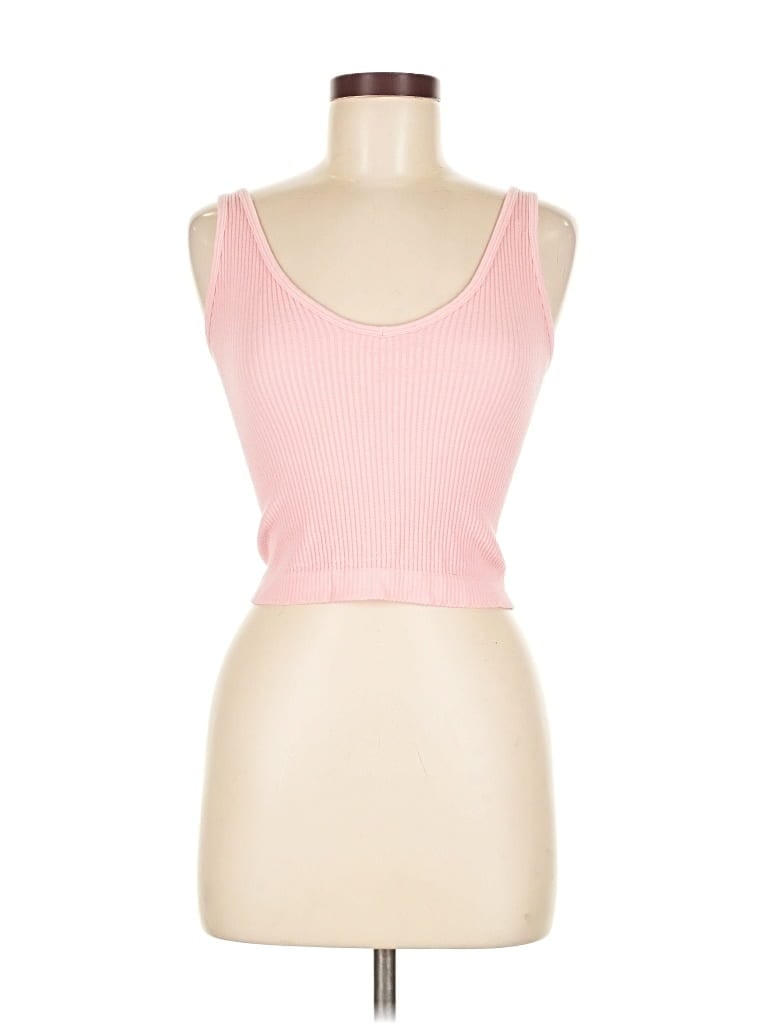 INTIMATELY BY FREE PEOPLE Pre-owned Tank Top Pink Strapless Neckline Tops