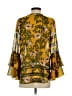 CAbi 100% Polyester Gold Yellow 3/4 Sleeve Blouse Size S - photo 2