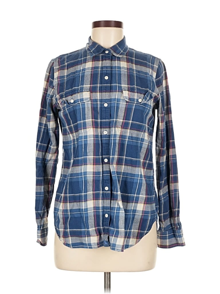 Pre-owned Untuckit Long Sleeve Button Down Shirt In Blue