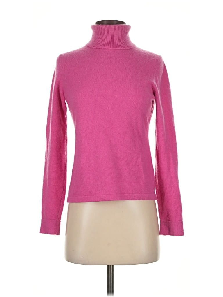 Pre-owned Ann Taylor Cashmere Pullover Sweater In Pink