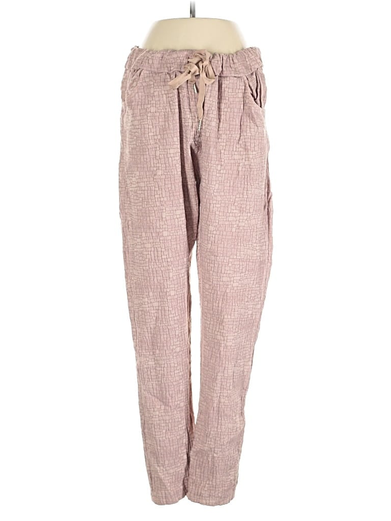 Pre-owned Made In Italy Casual Pants In Pink