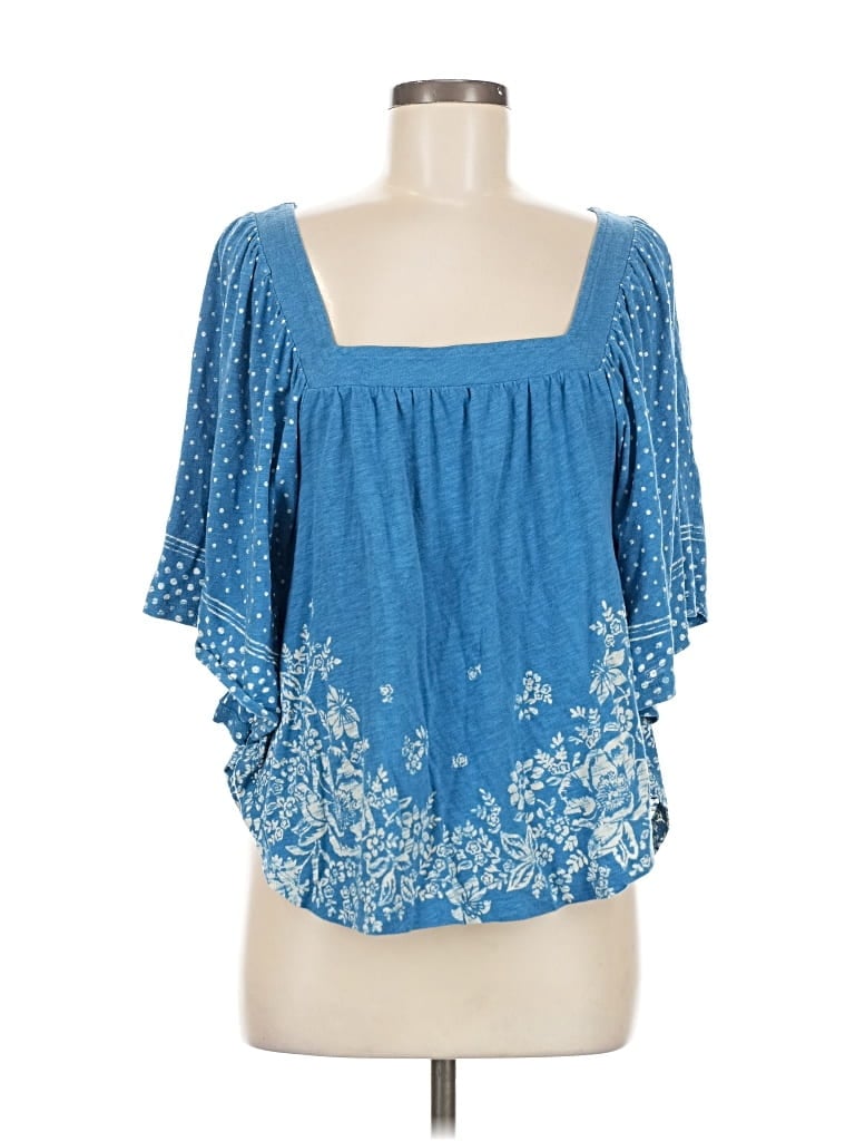 AMERICAN EAGLE OUTFITTERS Pre-owned Short Sleeve Blouse In Blue