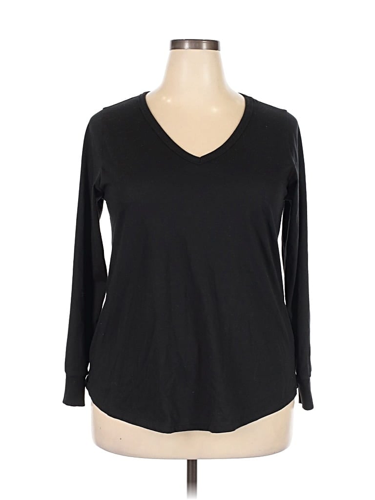 Pre-owned Torrid Long Sleeve T-shirt In Black