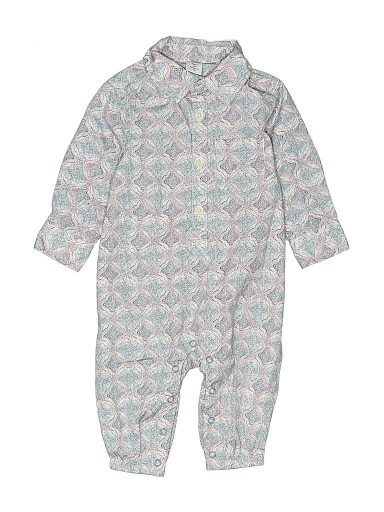Pre-owned Nordstrom Babies' Long Sleeve Onesie In Blue