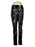 Bagatelle 100% Polyurethane Metallic Black Active Pants Size M - photo 1