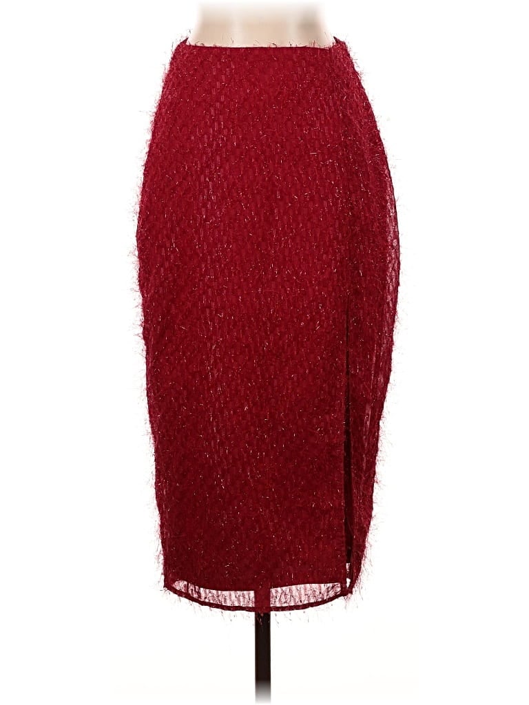 Pre-owned Lulus Formal Skirt In Burgundy