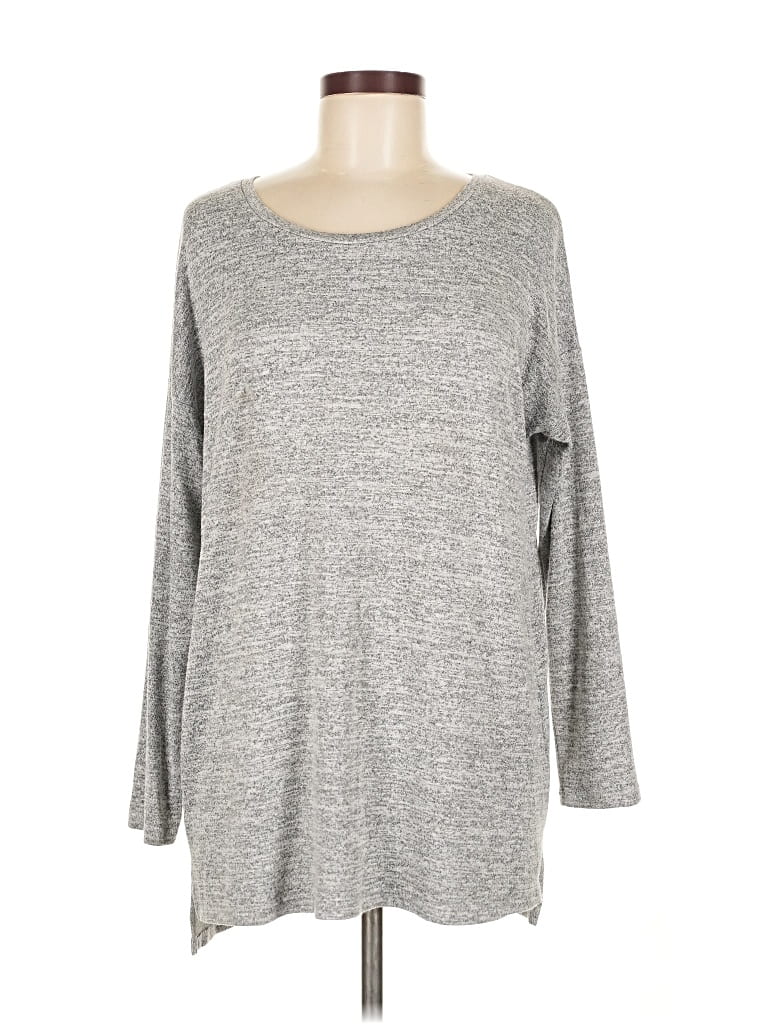 Pre-owned Market & Spruce 3/4 Sleeve T-shirt In Gray