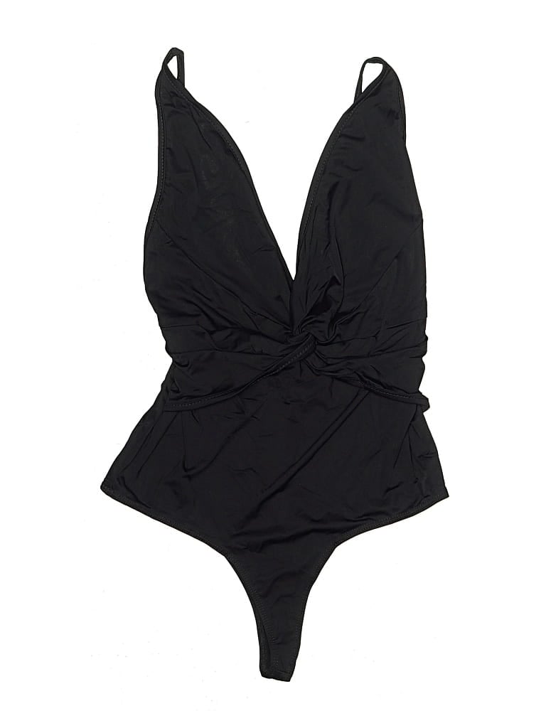 Pre-owned Olivaceous One Piece Swimsuit In Black
