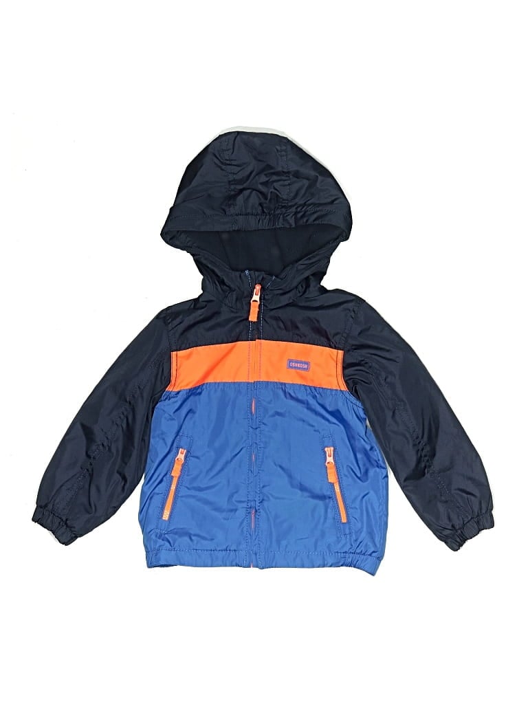 Pre-owned Oshkosh B'gosh Kids' Windbreaker Jacket In Blue