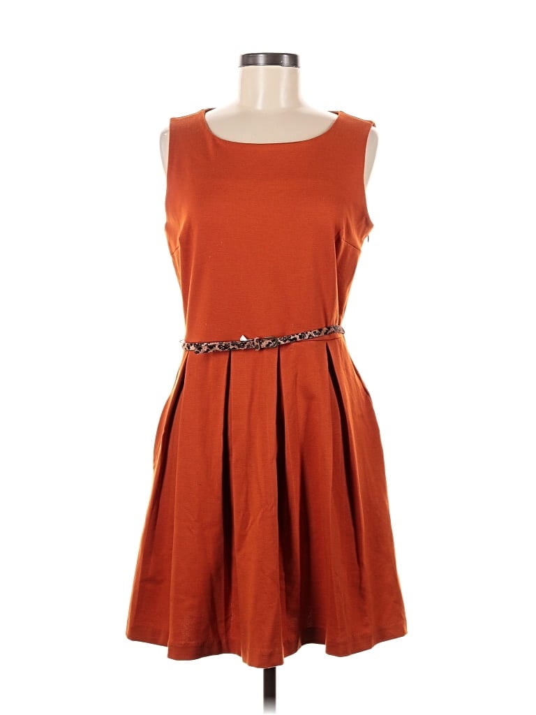 Pre-owned Tommy Hilfiger Casual Dress In Orange