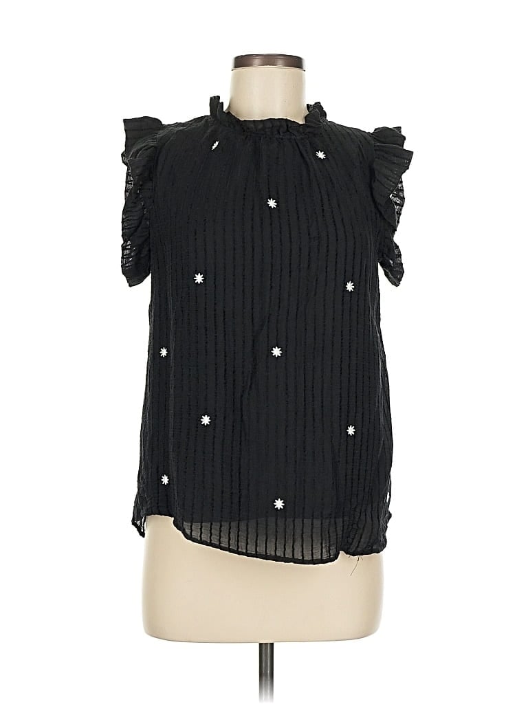 Pre-owned Thml Sleeveless Blouse In Black