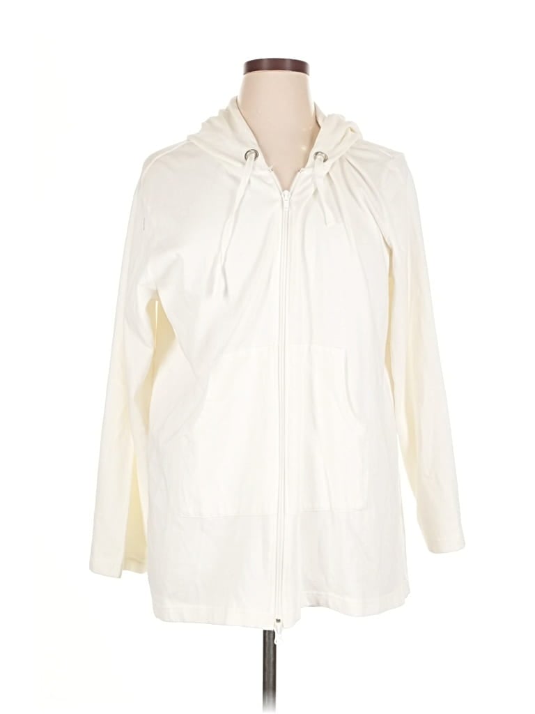 Pre-owned Orvis Cardigan Sweater In White