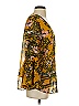CAbi 100% Polyester Gold Yellow 3/4 Sleeve Blouse Size S - photo 4