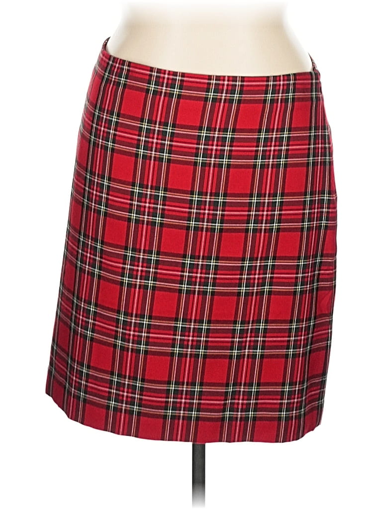 Pre-owned Talbots Formal Skirt In Red