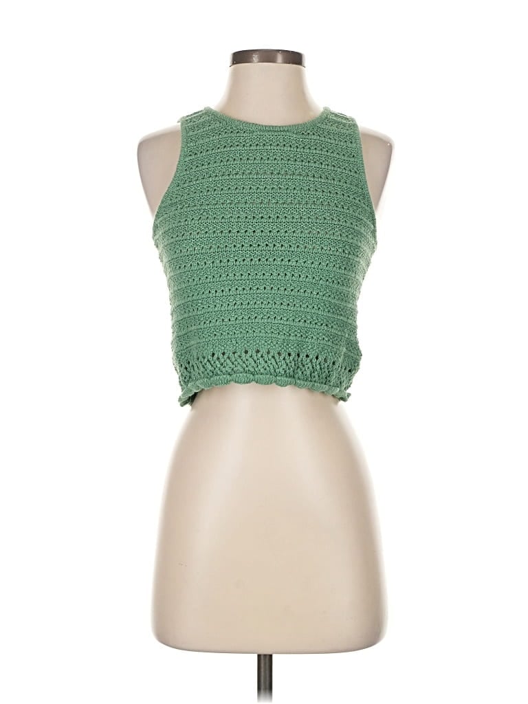 Pre-owned Madewell Sweater Vest In Green