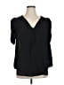Torrid 100% Polyester Black 3/4 Sleeve Blouse Size 1X Plus (1) - photo 1