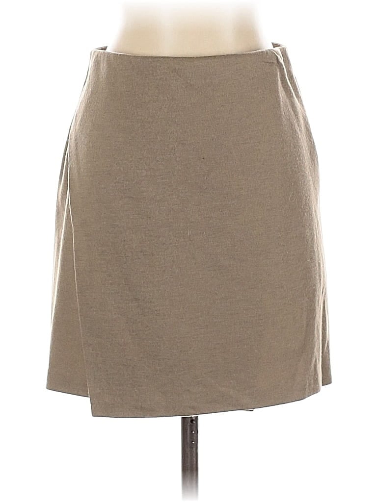 Pre-owned Vince Wool Skirt In Brown