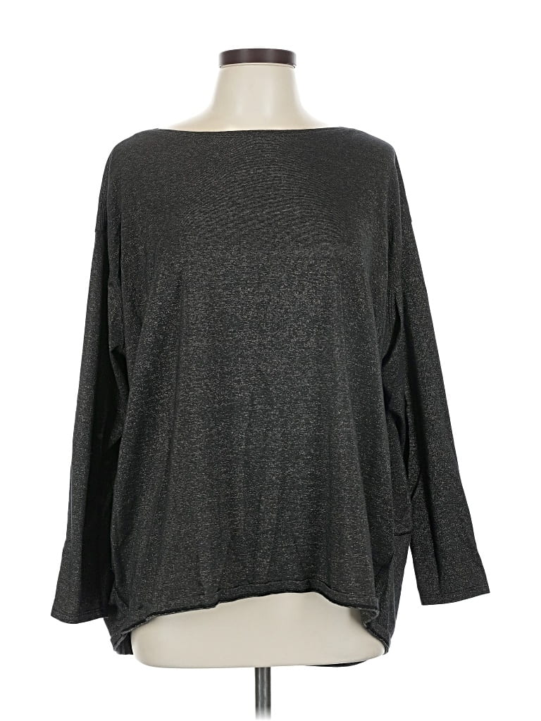 Pre-owned Lululemon Athletica Long Sleeve Top Gold Boatneck Tops