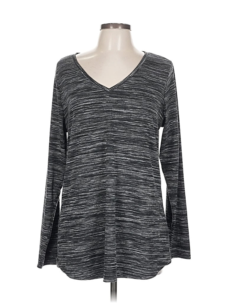 Pre-owned Apt. 9 Long Sleeve T-shirt In Gray