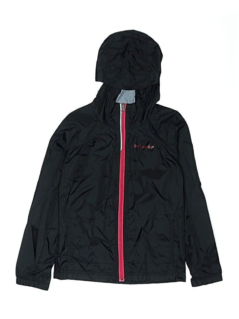 Pre-owned Columbia Kids' Zip Up Hoodie In Black