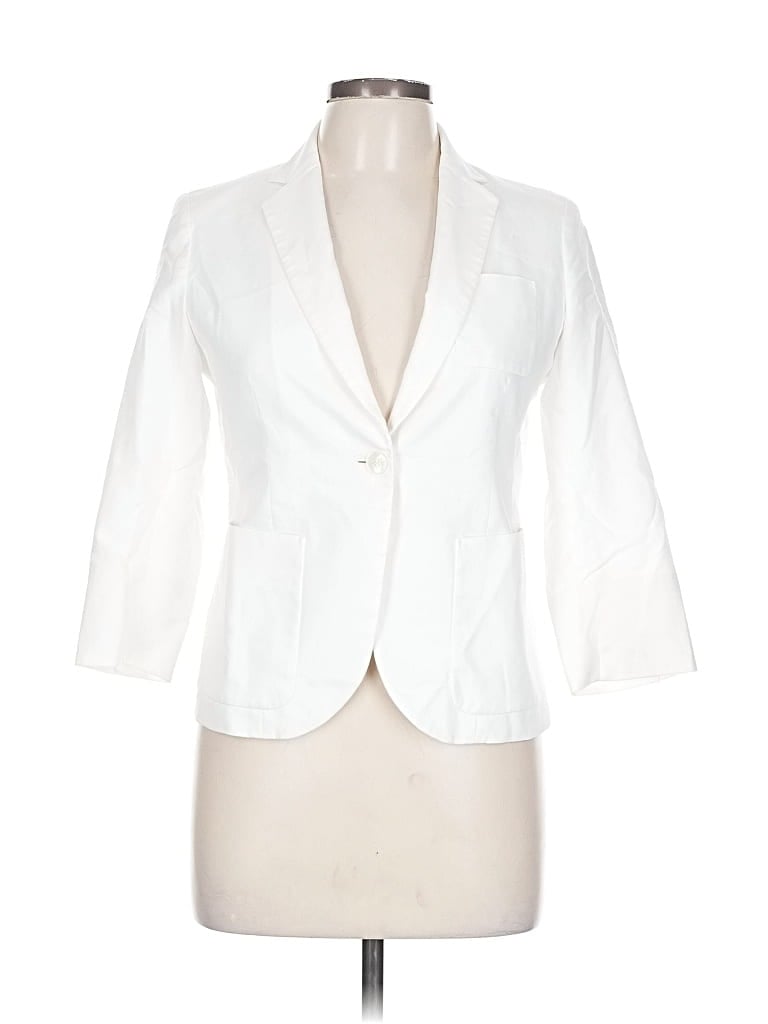 Pre-owned Uniqlo Blazer Jacket In White