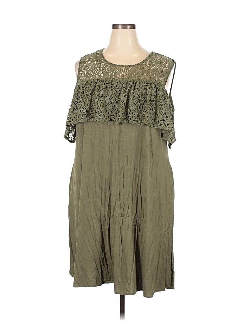 Pre-owned Assorted Brands Casual Dress In Green
