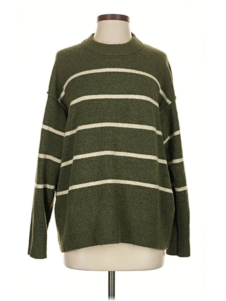 Pre-owned Aerie Pullover Sweater In Green