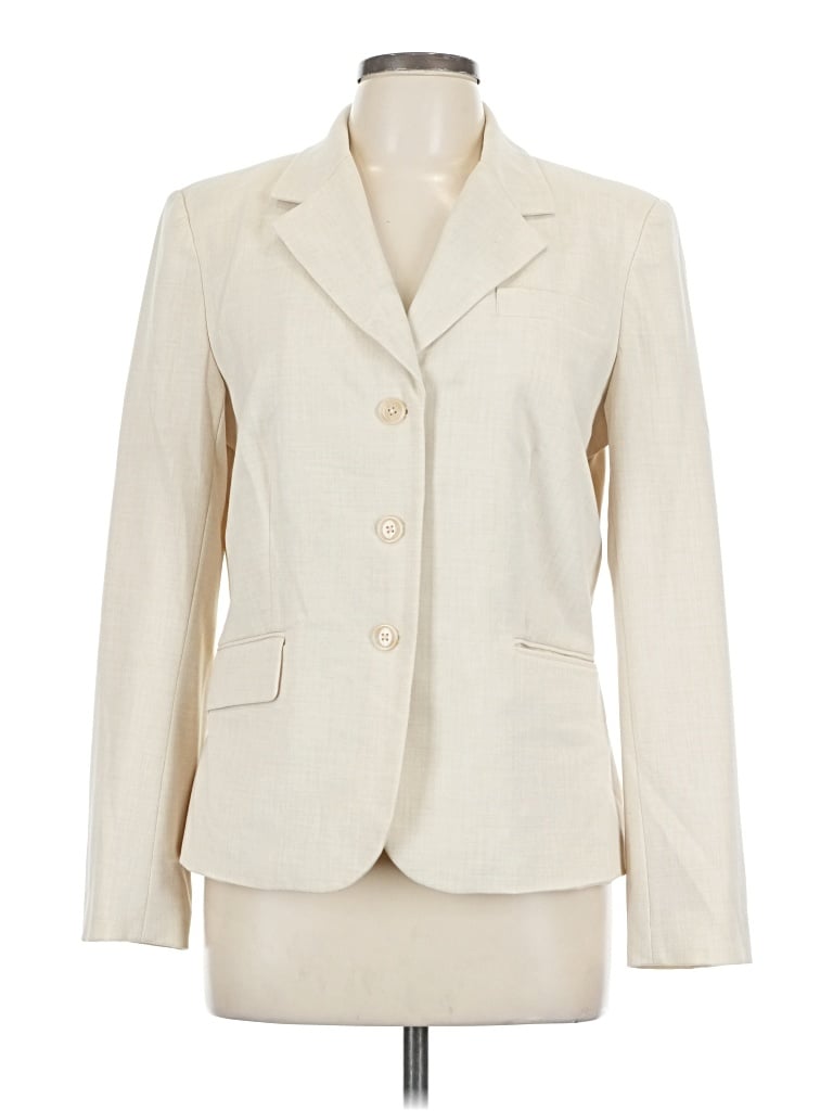 Pre-owned Worthington Blazer Jacket In White