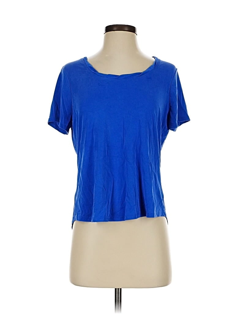 Pre-owned Jeanne Pierre Short Sleeve T-shirt In Blue