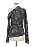Hellessy 100% Cotton Green Black Long Sleeve Top Size 6 - photo 2